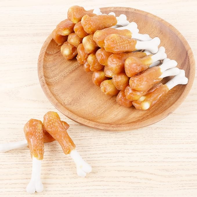 Chicken Calcium Bone Rawhide Free Dog Treats, Dog Chews Puppy Training Teeth Clean Snacks 0.5lb/227g