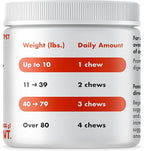 Allergy Relief Chews for Dogs & Immune & Digestive Supplement with Wild Salmon Oil Kelp Colostrum Turmeric Probiotics & Bee Pollen for Seasonal Allergies Anti Itch, Skin Hot Spots 30 Soft Treats