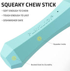 Playology Dog Toys | Durable Squeaky Chew Stick for Dogs | Jumbo Peanut Butter Scented Toy - Easy to Clean and Made from Non Toxic Materials