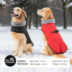 Mihachi Dog Coat for Medium Dogs, Warm Dog Winter Coat Waterproof Dogs Jacket with Harness Built in Reflective Pet Fleece Vest, Puppy Cold Weather Coats Turtleneck & Windproof Dogs Snowsuit, Black M