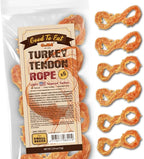 Gootoe Turkey Tendons for Dogs – All-Natural, Hypoallergenic Dog Treats, Rawhide Alternative, Long Lasting Puppy Chews, Healthy Dog Treats for Small Breeds, Rope (S), 6 Count Pack