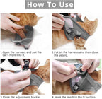 Cat Vest Harness and Small Dog Vest Harness for Walking, All Weather Mesh Harness, Cat Vest Harness with Reflective Strap, Step in Adjustable Harness for Small Cats (Gray, S)