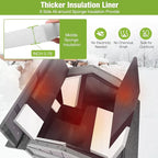 GUTINNEEN Outdoor Cat House Insulated for Winter Waterproof Feral Cat Shelter…