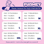 FUAMEY Dog Cold Weather Coats,Dog Winter Jackets for Medium Dogs Warm Dogs Coat with Reflective Strips Waterproof Pet Snowsuit Thick Paded Pets Vest for Boston Terrier French Bulldog Pink M