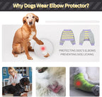 FUAMEY Dog Recovery Sleeve with Elbow Protector,Dogs Shirt Stop Licking Joints,Pet Long Sleeve Suit Protecting Dog's Front Leg Arm Wounds Cover Skin Conditions Purple Stripes S