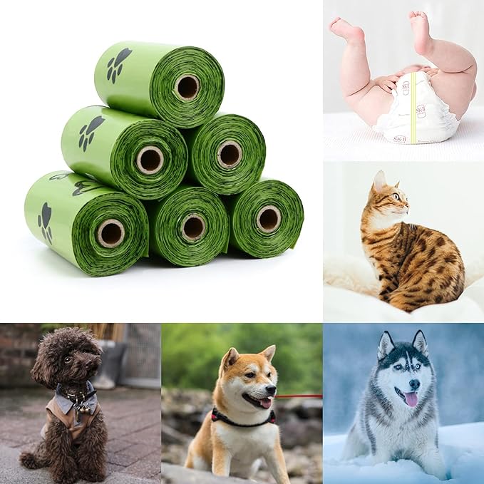 Dog Poo Bags Biodegradable -1160 Count/58 Refill Rolls Waste Bags, Extra Strong Thick Poo Bags for Dogs, Pet - Sented