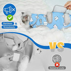 Supet Cat Grooming Hammock, Self-Adherent Cat Wrap for Cutting Nails, Anti-Escape Calming Wrap for Medicine, Nail Clipping, Teeth Brushing, Ear Cleaning