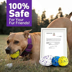 Dog Balls Upgraded Dog Tennis Balls for Aggressive Chewers, 5.3'' Indestructible Tennis Ball, More Bite-Proof Chew Toys, Long-Lasting Teething Ball for Puppies Small Medium Large Dogs