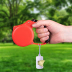 3Pack Dog Poop Bag Holder for Leash,Integrated Molding Soft Plastic Pet Waste Bag Dispenser with Elastic Loop Protable Doggie Poop Bag Dispensers