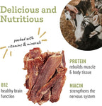 Farm Hounds - Pork Jerky - Premium Natural Jerky for Dogs - 100% Humanely Raised Pork - Break-to-Size - Great for Training & Treats - No Added Fillers - Made in USA - 3.5 oz - 1 Pack