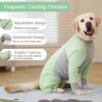 Yeapeeto Dog Sun Protection Cooling Suit UPF 50+, Quick-Dry Breathable Jumpsuit for Large & Medium Dogs, Outdoor Dirt-Resistant Shedding Control Pet Apparel (Chartreuse, 7X-Large)