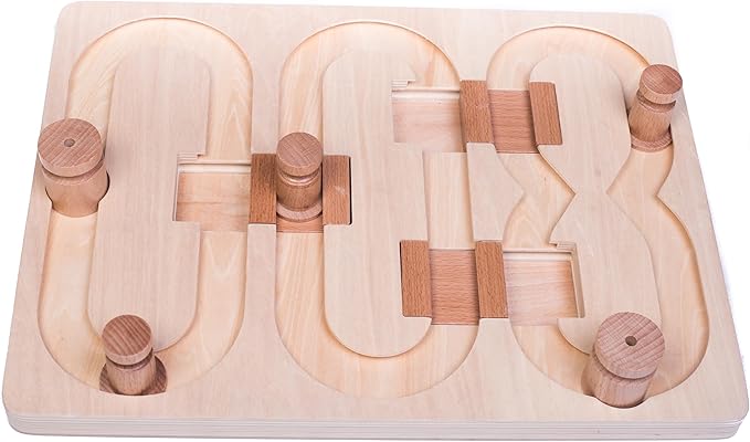 Agent 008 - Interactive Wooden Puzzle Toy for Dogs, Fun Brain Game for Intelligence Training, Challenging Mental Stimulation for Smart Dogs