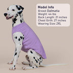 KYEESE 2Pack Dog Shirts for Large Dogs Cotton Striped Dog T Shirt Lightweight Pet Clothes Soft Sleeveless Vest Stretchy Tank Top, XXX-Large,Purple+Striped