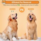 Dog & Cat Brush, Black Self Cleaning Slicker Brush for Pets, Upgraded Dog Brush for Shedding Massaging and Grooming, Removes Loose Undercoat & Portable Comb for Long Short Haired Dogs