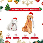 wodoca Christmas Dog Tug Toys Dog Rope Toys Pets Puppy Aggressive Chewers Toys Xmas Pet Gifts, Easy to GRAP Large Dogs Chew Toy Ideal for Training for Puppy, Middle Dogs Play Hand Made (Red)