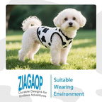 Adorable Cow Print Dog Shirts – Lightweight, Cozy Outfit for Small to Medium Dogs, Soft & Snuggly Pet Wear for Everyday Comfort and Cuteness.Back & 4XL