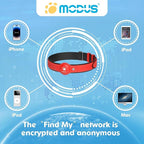 GPS Tracker for Dogs, 2 in 1 Pet Tracking Smart Collar (Only iOS), No Monthly Fee GPS Tracker Dog Collar, Real-time Location Comfortable PU Tracker Tag for Small, Medium Large Dogs(Locator Included)