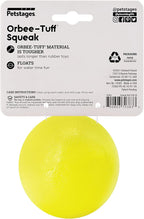 Outward Hound by Planet Dog Squeak Ball Bouncy Fetch Dog Toy, Yellow