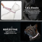 AirTag Cat Collar, Ultra Elastic Cat Tracker Collar with Apple Air Tag Holder, [Lightweight][Scratch Resistant] Stepless Adjustable GPS Pet Collar for Cats Kittens [Pink]