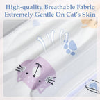 ANWA 2 Pack Cat Recovery Suit - Breathable Cat Onesie for Cats After Surgery Female, Kitten Surgery Recovery Suit Female Abdominal Wounds