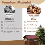 Dog House Outdoor&Indoor Weatherproof,Luxury Wooden Dog Kennel for Small Medium Large Dogs, Classic Pet House Outside for Garden Backyard Farm, L-34.64''(D)*26.77''(W)*34.25''(H)
