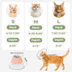 Cat Cone Collar Soft: Comfortable Waterproof Mesh Recovery Cone After Surgery to Stop Licking and Scratch, Alternative to Plastic Elizabeth Head/Neck Cone for Large Cats and Small Dogs