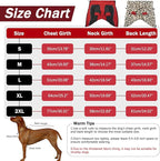 IDOMIK Reversible Dog Winter Coat, Thick Warm Dog Coat with Leopard Fleece Lining&Zipper, Adjustable High Collar Waterproof Jacket, Reflective Pet Cold Weather Coats for Large Dogs,Red,2XL