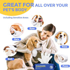Pet Cleaning Glove Wipes for Dogs & Cats, Hypoallergenic Deodorizing Disposable No-Rinse Grooming Wipes, Wipes, Perfect for Pet Dry Cleaning, Daily Care and Travel, Coconut Scent, 8 pcs