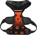 Custom Cincinnati Dog Harness with Reflective Stripes Personalized Name and Number Dog Vest Harness with Pet Traction Rope for Small Medium Large Dog