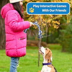 [2 Pack] Dog Rope Toys, Dog Chew Toy for Medium and Small Dogs, 3 Knots Heavy Duty Puppy Rope Toy, 100% Cotton Tug of War Dog Toys for Boredom, Teeth Cleaning