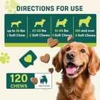 Tear Stain Chews for Dogs - Dog Tear Stain Remover & Supplement with Antioxidant Blend, Vitamin C, Lutein - 120ct Beef Flavor Soft Chews for Eye Health & White Fur Care (ND-038)