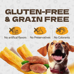 Sweet Potato Dog Treats, Healthy Natural Training Treats for Dog Snacks Low Fat Soft Chews for Small Medium Large Breed 10.54oz