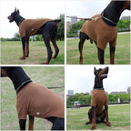 Lovelonglong Ribbed Dog T-Shirt Cotton Knitted Dog Sweaters for All Season Pet T-Shirts for Large Medium Small Dogs Coffee XS