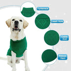 Mihachi Turtleneck Dog Sweater - Winter Coat Apparel Classic Cable Knit Clothes with Leash Hole for Cold Weather, Ideal Gift for Pet in New Year