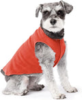 Goldpaw Stretchy Fleece Jacket for Small Dogs - Super Soft, Warm Dog Sweater - Pet Sweater Vest for Fall and Winter - Canine Clothes Made in The USA - Machine Washable - Paprika - Size 10