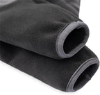 Fleece Dog Coat for Small Medium Dog,Pullover Pajamas Jumpsuit Bodysuit Puppy Coats with Legs, Pet Windproof Warm Cold Weather Jacket Full Body Vest Cozy Snowsuit Outfit Clothes (Black, S)