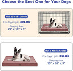 Outdoor Dog Bed for Small Dogs, Waterproof Dog Crate Bed for Medium Dogs Cats, Orthopedic Egg Crate Foam Pet Bed with Washable Removable Oxford Cover, Pink