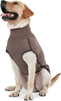 Dog Sweater Pullover Cold Weather Vest for Dogs Dog Sweatshirt & Jacket for Indoor and Outdoor Use (Medium, Brown)