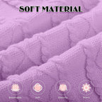 Dog Sweaters for Small Medium Large Dogs Girl, Soft Warm Turtleneck Pup Dogs Shirt, Double Knitting Collar for Outdoor Playing, Warm Dog Clothes (2XL,Purple)