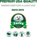Lucky Premium Treats Chicken Wrapped Dog Treats – USA Made Raw Hide Sticks for Extra Large Size Dogs – Long Lasting, Preservative Free Dog Treats – 2 Chews
