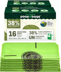 The Original Poop Bags® 38% USDA Certified Plant-Based Arm-Slot Poop Bags – Extra-Large 12x24" Bags with Built-In Arm Slot for Backyard Cleanups – Unscented (32 Count)
