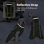 Dog Winter Coat for Small Medium Dogs, Reflective Dog Winter Jacket, Thick Fleece Snowsuit & Christmas Vest, Warm Water-Resistant Puppy Coat, Small Doggie Jackets for Cold Weather