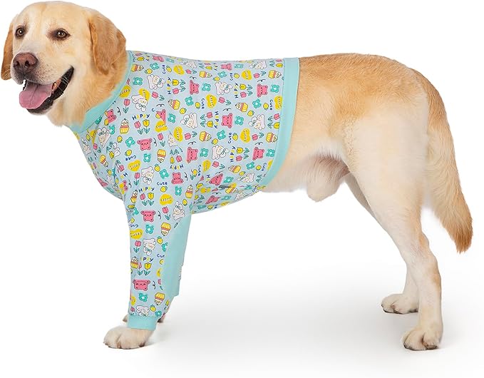 Dog Recovery Shirt for Front Legs, Dog Elbowpads Sleeve Protect Dogs Elbows Arms,Stop Licking Joints After Surgery, Help with Injury Healing Covers The Wound, Cone Alternatives (Blue, 7XL)