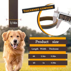 Leather Dog Leash 6 ft x 1 inch,Strong and Soft Heavy Duty Genuine Leather Dog Leash for Large, Medium, Small Dogs Premium Leather Leash for Dogs