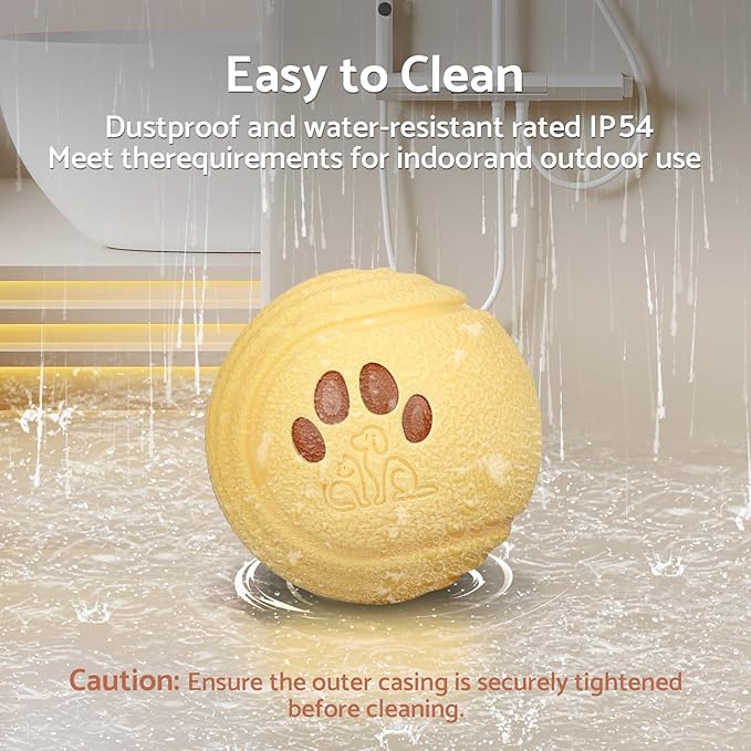 Interactive Dog Balls, Smart Dog Toys, 4 Movement Modes, Durable TPU Squeezably Elastomeric Material, Motion Activated Automatic Moving Rolling Ball for Dogs 20-60 lbs