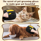 Pet Hair Removal Gloves,Electrostatic Gloves Pet Hair, Efficient Grooming Glove for Cats Dogs, Reusable Pet Hair Removal Tool for Couch, Furniture, Carpet, Curtain (3)