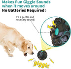 Dog Ball for Aggressive Chewers - Interactive Dog Toy Balls Fun Squeaky Sound to Keep Them Busy, Durable for Small Medium Large Breeds, Rubber Pet Chew Toys, As Seen on TV, Black & Lake Blue