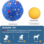 Smart Interactive Dog Toy, Automatic Moving Bouncing and Stimulation Interactive Dog Ball, Pet-Safe E-TPU Material, IP54 Waterproof Rating, Anti Boredom Dog Toys to Keep Them Busy, Blue