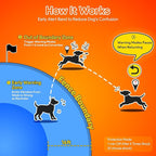 Meowant GPS Wireless Dog Fence System Collar with Training Remote, Free App, Custom GPS Fence(82-7000ft), Beep/Vibration/Correction, Early Alert Band, Waterproof LCD Collar, Dogs 10+Lbs, Outdoor