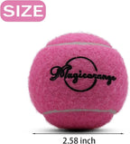 Magicorange Tennis Balls, 12 Pack Advanced Training Tennis Balls Practice Balls, Come with Mesh Bag for Easy Transport, Good for Beginner Training Ball